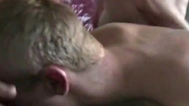 Real German with pierced dick in kinky trio