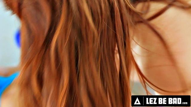 LEZ BE BAD - Wild Babes Adriana Chechik & Redhead Penny Pax In DOUBLE ANAL FISTING Fuck