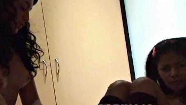 Carina 18 is getting naughty with girlfriend on the bed