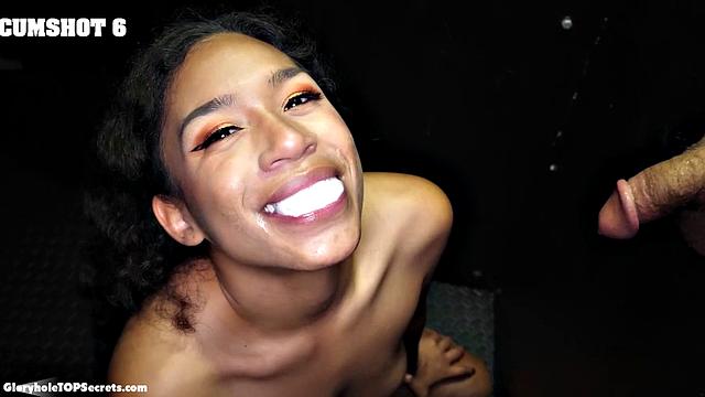 Swallowing cum never looked so good