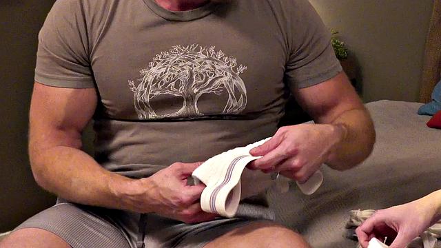 Stepdaddy barebacks 21yo stepson after ass licking