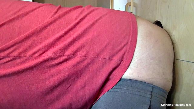 Inked Ebony Gloryhole Suck and Fuck