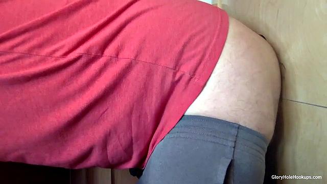 Inked Ebony Gloryhole Suck and Fuck