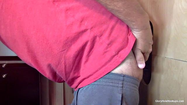 Inked Ebony Gloryhole Suck and Fuck