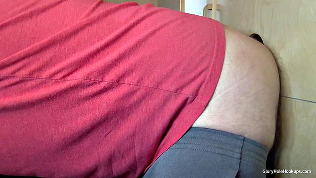 Inked Ebony Gloryhole Suck and Fuck