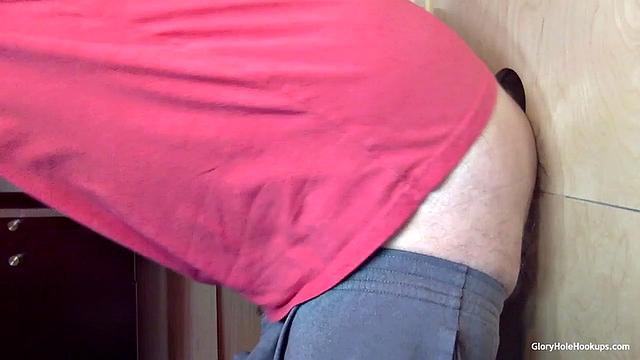 Inked Ebony Gloryhole Suck and Fuck