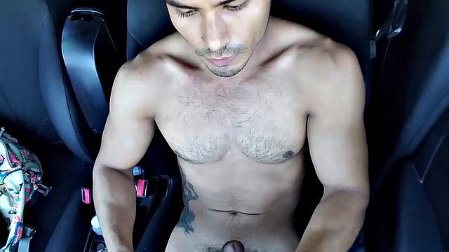 Our featured solo boy of the week is ruff and buff Marco Cruz, a hairy and inked Latin stud that spends a lot of time in the gym. Where we find him, as he pumps some weights, before deciding to pump something else.