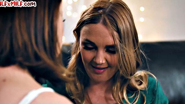 Muffdiving MILF spoils her lover in passionate affair