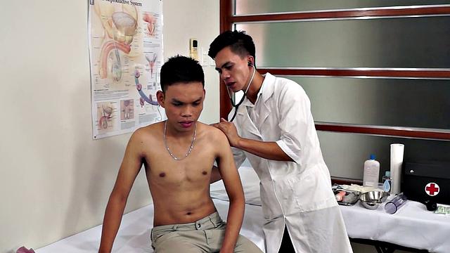 Asian 21yo patient ass fingered by doctor on medical check