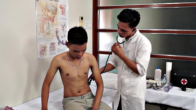 Asian 21yo patient ass fingered by doctor on medical check