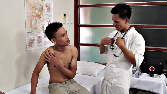 Asian 21yo patient ass fingered by doctor on medical check