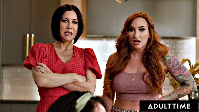 Stepsisters Alexis Tae & Chloe Surreal caught masturbating & disciplined by stepmoms for ADULT TIME