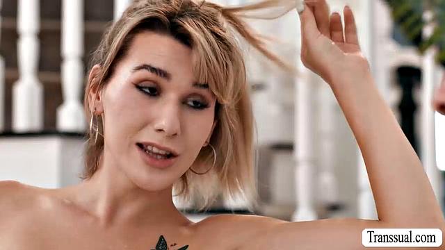 Hooking up with gorgeous TS and fucking her ass