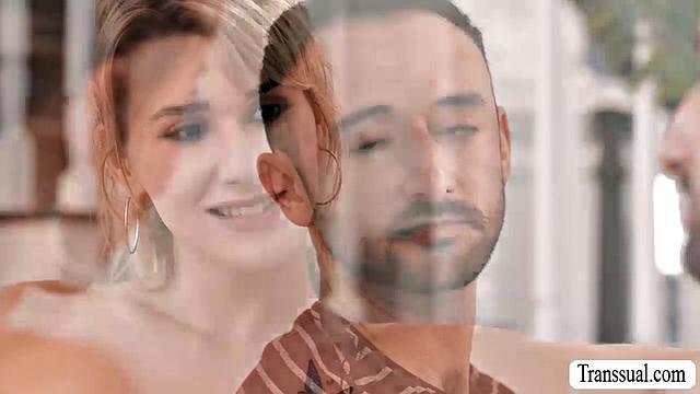 Hooking up with gorgeous TS and fucking her ass