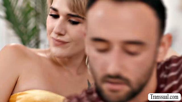 Hooking up with gorgeous TS and fucking her ass