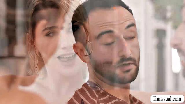 Hooking up with gorgeous TS and fucking her ass