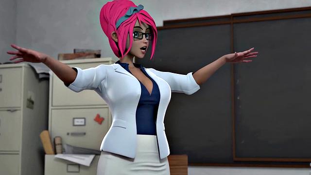 Зрелая Дии Уильямс трахается раком перед студентами