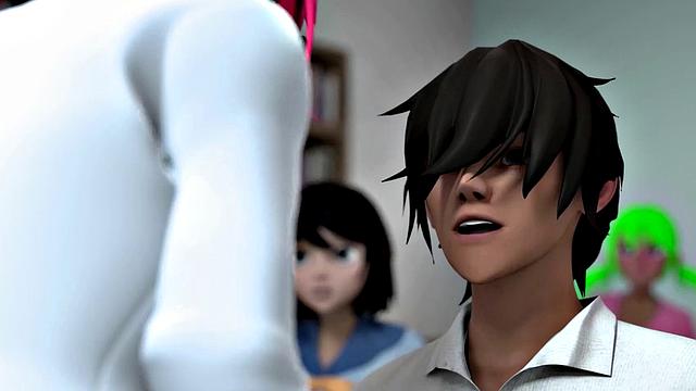 HENTAI SEX SCHOOL - Horny Stacked MILF Gets Fucked Doggystyle In Front Of The Class