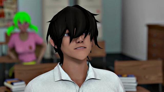 HENTAI SEX SCHOOL - Horny Stacked MILF Gets Fucked Doggystyle In Front Of The Class