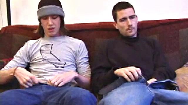 Daniel is back, and he's with Marshall, who enjoys sucking off straight boys. When Daniel pulls out his semi hard cock, Marshall checks it out.