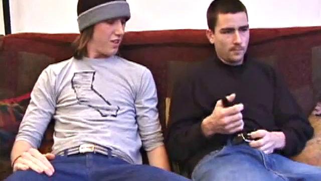 Daniel is back, and he's with Marshall, who enjoys sucking off straight boys. When Daniel pulls out his semi hard cock, Marshall checks it out.