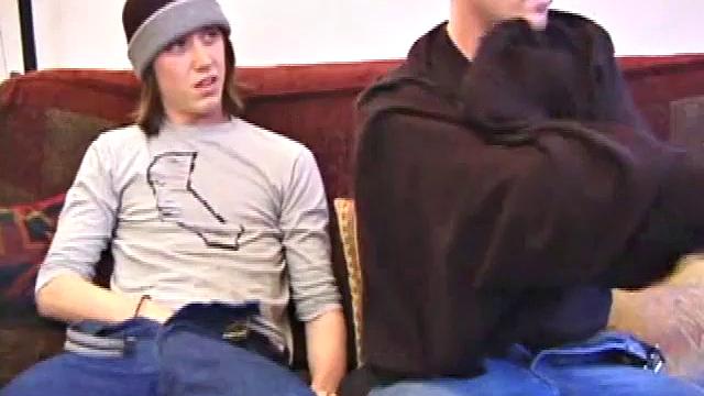 Daniel is back, and he's with Marshall, who enjoys sucking off straight boys. When Daniel pulls out his semi hard cock, Marshall checks it out.