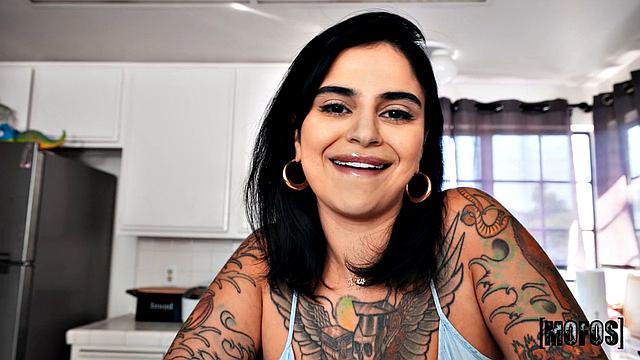 Unwrapping Tits for His Birthday