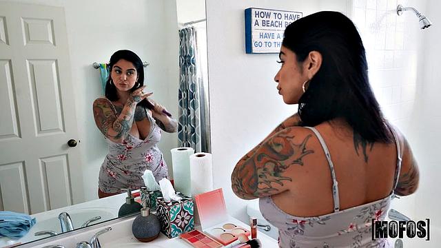 Unwrapping Tits for His Birthday