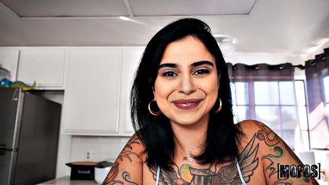 Unwrapping Tits for His Birthday