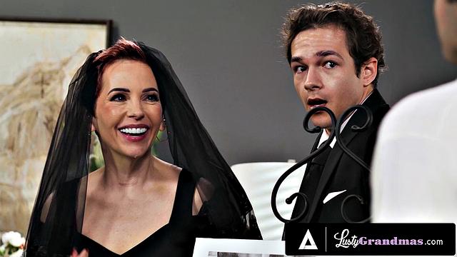 LUSTY GRANDMAS - Horny Widow Gets Her Pussy Fucked By Funeral Attendant