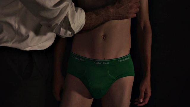 Submissive oiled skinny twink toyed anally by DILF