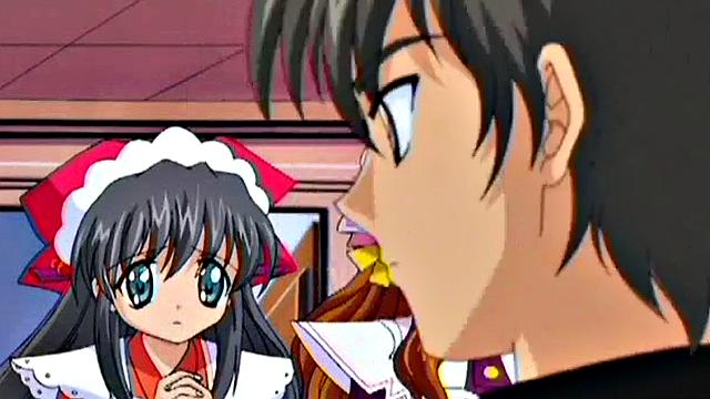 Filthy anime teen babes in MFF threesome