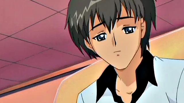 Filthy anime teen babes in MFF threesome