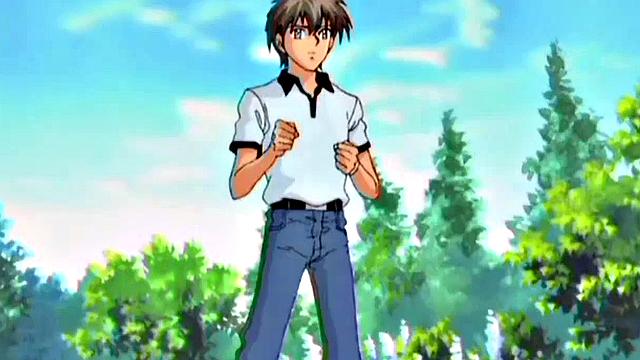 Filthy anime teen babes in MFF threesome