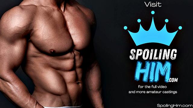 Muscular twunk banged on casting