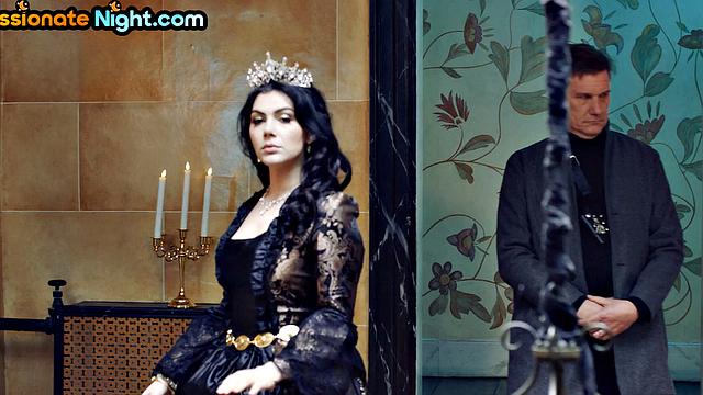 Big-titted queen fucked by her subject in forbidden affair