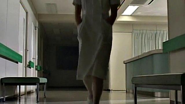 Naughty nurse masturbates on clinic duty