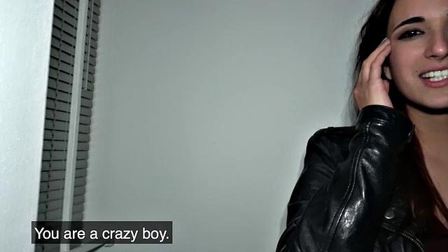 Spanish babe creampied by a stranger