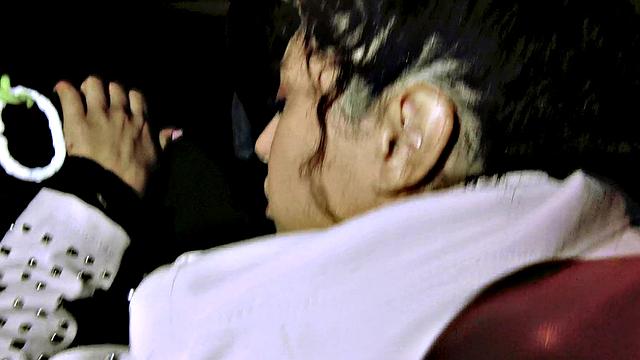 Cute Mexican rubs cum over her ass