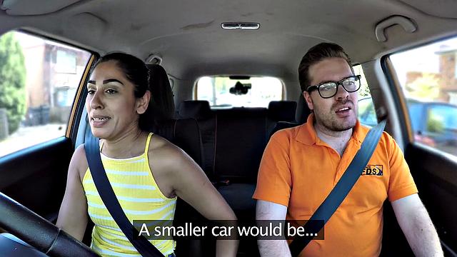 A bald pussy take a huge cock in doggy-style and reverse cowgirl with glasses on!