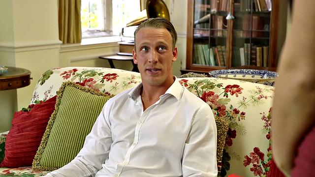 Asian babe with tattoos goes wild in business suit and reverse cowgirl with fixer