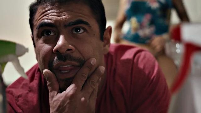 Curvy ts riding and sucking boyfriend before facial cumshot