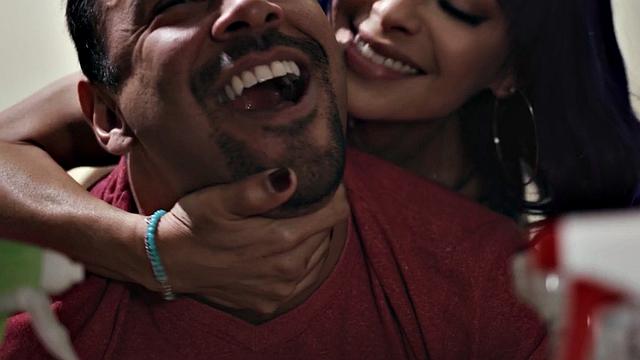 Curvy ts riding and sucking boyfriend before facial cumshot