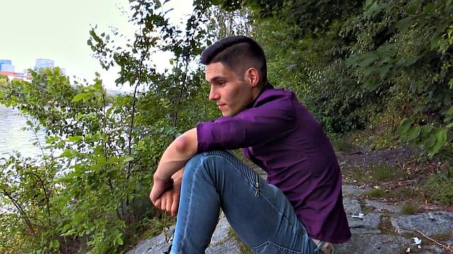 Inked Euro stud picked up and POV fucked for money