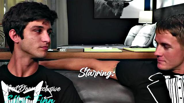 Hairy stud sucks BF's sturdy dick after bareback anal