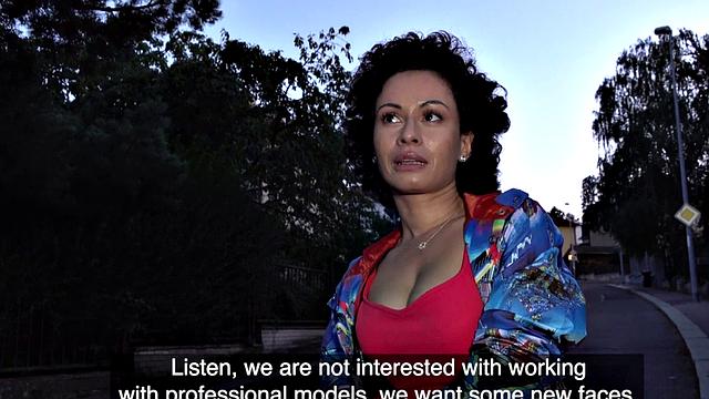 Good European brunette amateur gets fucked for cash