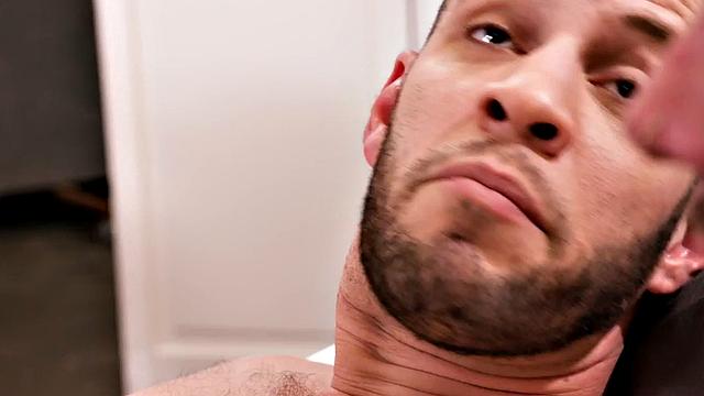 Bisexual tattooed babe sucks and gets nailed in threesome