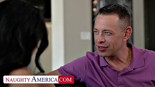 Posh and neighbor's daughter Gal Ritchie gets fucked by a big cock