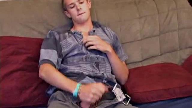 First thing to do is get naked, second thing to do is work up a boner and stroke out a load. Totally focused on the camera, Tommy Nolan is verbal as he does a little self-sucking, and then pumps a huge nut onto his face.