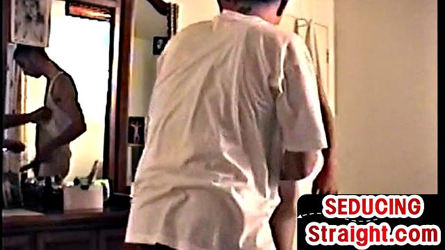 21yo vintage twink sucked by gaydaddy in homemade BJ